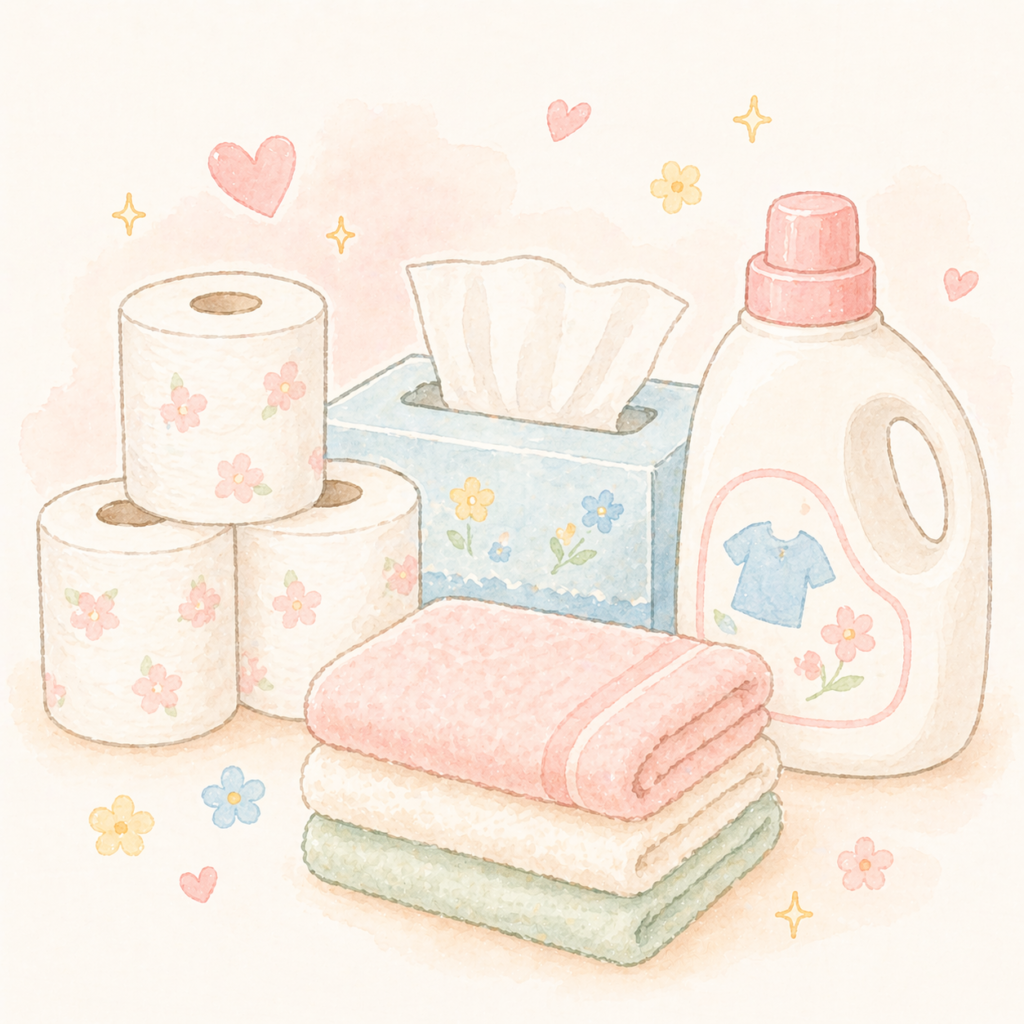 おすすめ日用品4点のイラスト
