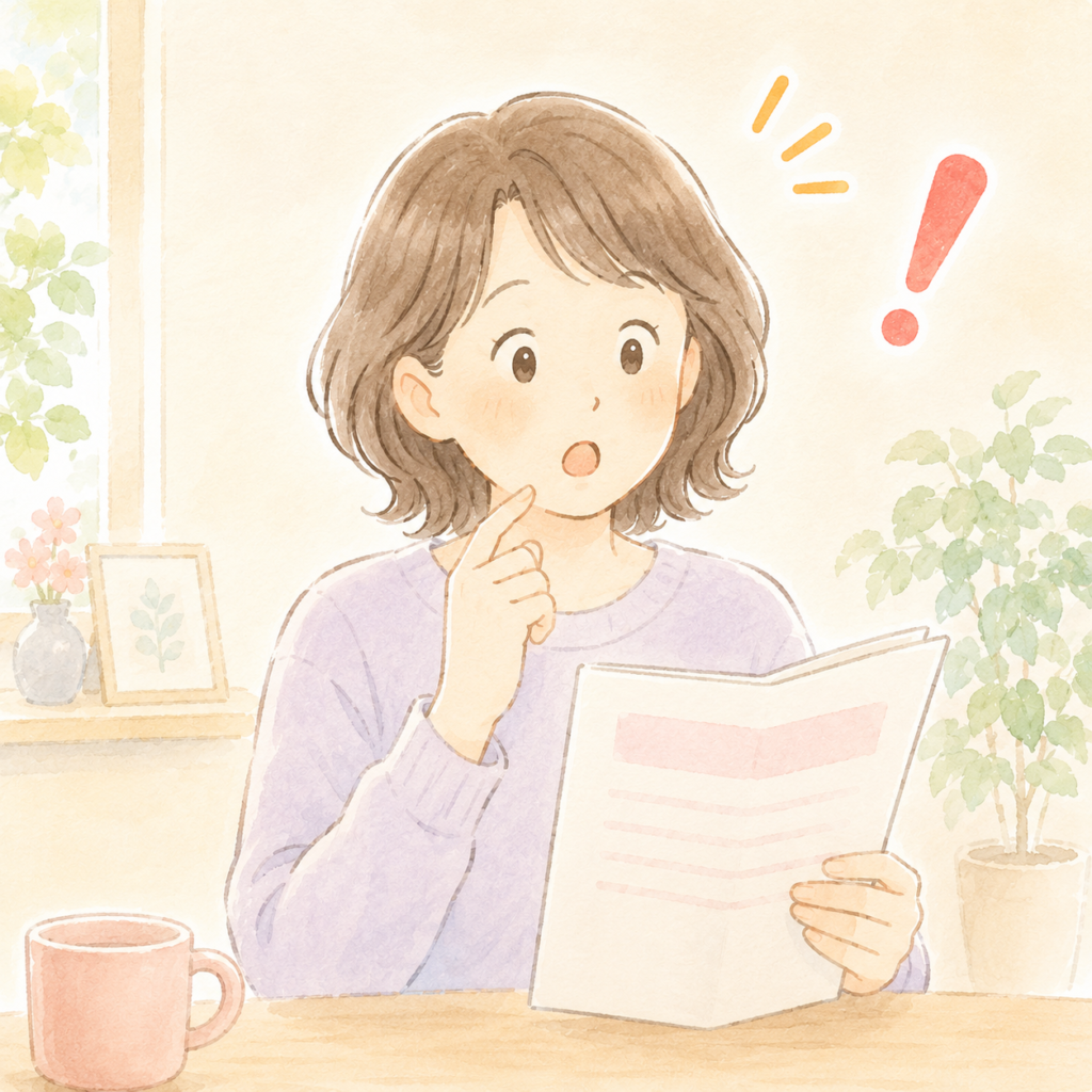 制度を知って安心した表情の女性のイラスト